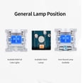 thumbnail image 4 of Mechanical Keyboard Switch, 10Pcs Replacement Blue Switch, Transparent Housing Long Service Life For Mechanical Keyboard, 4 of 8