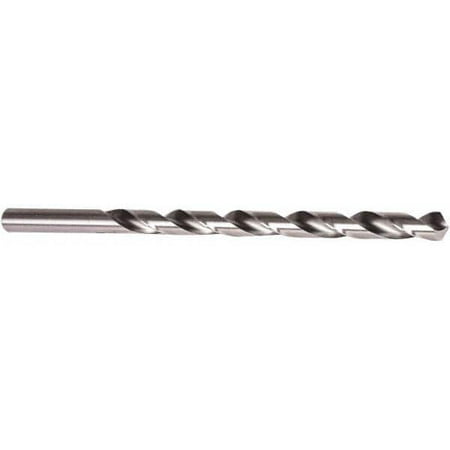 

Precision Twist Drill 1/4 118° 2-Flute HSS Extra Length Drill Bit Bright Finish 9 Flute Length 12 OAL Series 1290