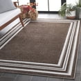 thumbnail image 3 of SAFAVIEH Cabana Rado Bordered Indoor/Outdoor Area Rug, Brown/Ivory, 5'3" x 7'6", 3 of 16