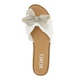thumbnail image 5 of XOXO Maxine Woven Glitz Bow Slide, 5 of 6