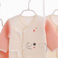 thumbnail image 4 of CAUYDY Infant Boys Outfits Preemie Girls Clothes Unisex Newborn Sleepers Long Sleeved Shirt Hat Pants Bib Bellyband 7Pcs Comfy Set Fall Winter Sizes 0-3 Months,Light Pink, 4 of 5
