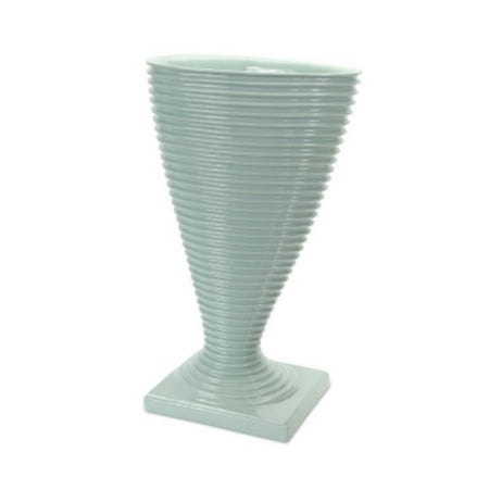 UPC 746427544061 product image for Pack of 2 Shiny Cool Mint Blue Decorative Cone Shaped Flower Vase with Circular  | upcitemdb.com