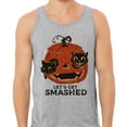 thumbnail image 2 of Pumpkin Cats Lets Get Smashed Tank Top Unisex 2X-Large Grey, 2 of 5