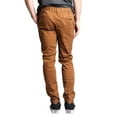 thumbnail image 2 of Victorious Men's Slant-Pocket Skinny Jogger Twill Pants JG876 - Dark Wheat - 5X-Large, 2 of 5