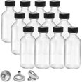 thumbnail image 1 of Botellas de vidrio, Bo Li Ping 2 oz Glass Bottles, Paquete de 12 Botellas de Vidrio Transparente Pequeñas, Botellas de Vidrio con Tapa, 1 of 4