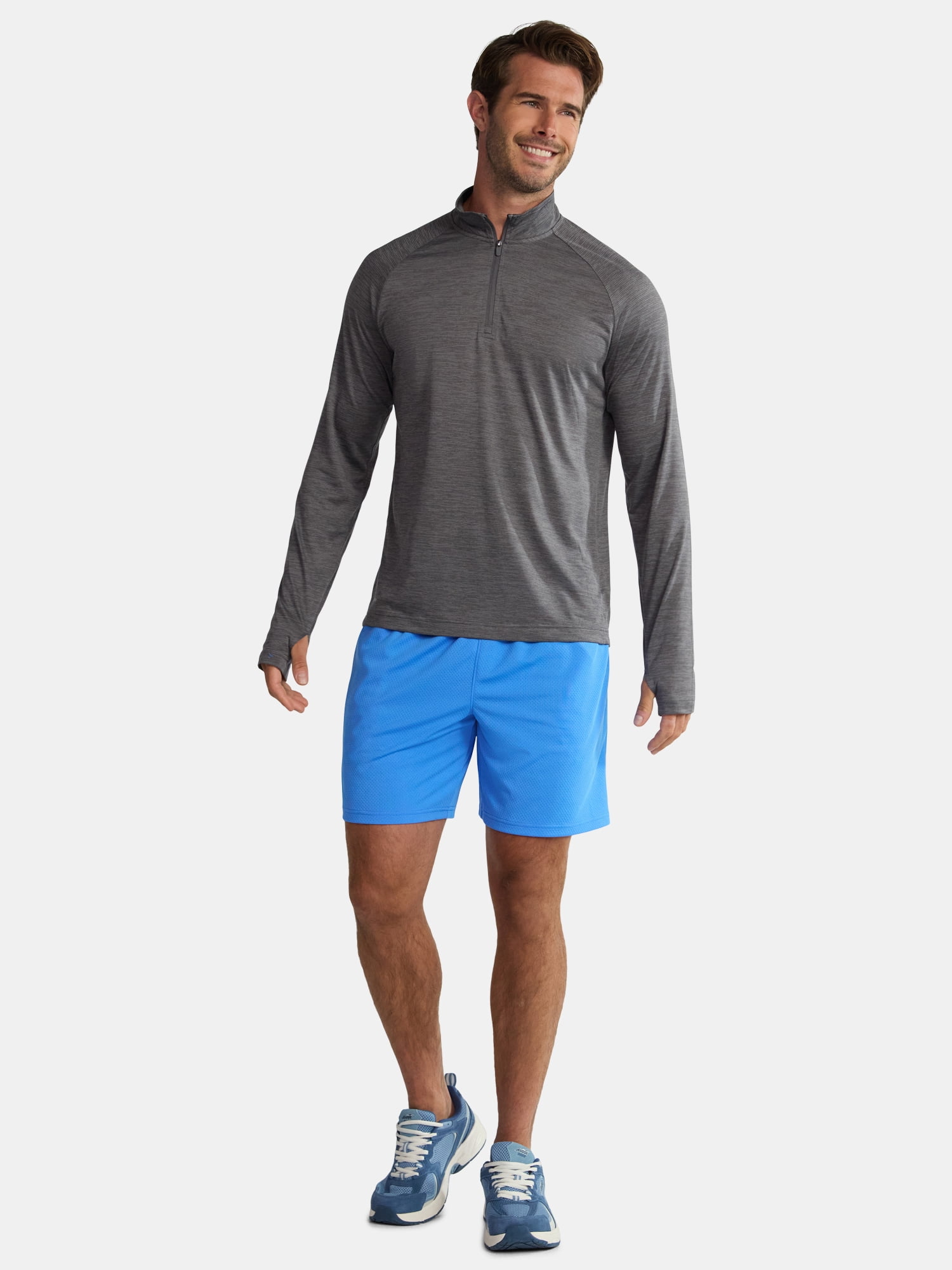 Athletic Works Men's and Big Men's Mesh Shorts, 7" Inseam, Sizes S-5XL