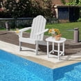 thumbnail image 2 of Costway Silla Adirondack de Exterior con Portavaso Silla Resistente a la Intemperie para Patio Pórtico Jardín Piscina Playa Blanco 85,5 x 78,5 x 94 cm, 2 of 7