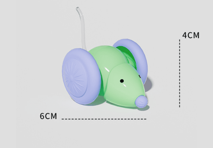 Smart cat toys, pet interactive automatic mouse shaped toys, flip mode, USB charging toys for cats and dogs