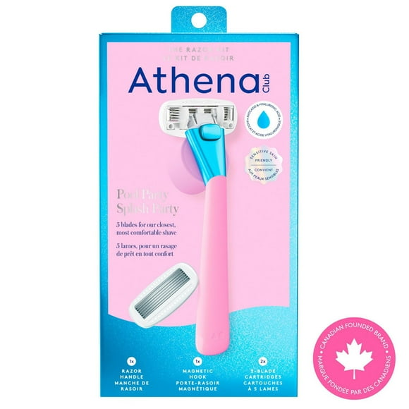 Athena Club 5-Blade Razor Kit, Pool Party