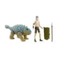 thumbnail image 1 of Dinosaurio de juguete MATTEL Jurassic World Figura de Ben y Ankylosaurus Bumpy, 1 of 4