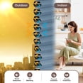 thumbnail image 4 of Allesin Cellular Shades Cordless Blackout Honeycomb Blinds for Indoor Windows, Thermal Insulated Window Shades Noise Reduction, Easy to Install, Perfect for Bedroom/Living Room, Blue 24" W x 36" H, 4 of 8