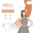 thumbnail image 3 of Plush Hair Accessories Bear Ear Headbands for Women 4Pcs Party Costume, 3 of 3