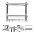 thumbnail image 3 of Toallero de baño de doble capa, soporte de almacenamiento para baño, toallero de acero inoxidable, 3 of 6