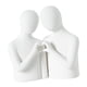 thumbnail image 3 of Estatua abstracta de pareja, adorno de escritorio, figura coleccionable en forma de corazón, amantes Blanco, 3 of 9