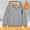 Gray, variant on Bnwani Toddler Crew Neck Sweatshirts Girls Fashion Long Sleeve Fleece Warm Cotton Casual Sportswear Cute Solid Blue Size 2-3t