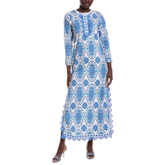 Sail to Sable womens Long Sleeve Caftan, s, Brown