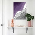 thumbnail image 4 of Canvas Wall Art Abstract Beach Canvas Art Print Aesthetic Grey to Purple Gradient Pictures Wall Decor for Living Room Bedroom Artwork Decorations Stretched Framed Ready to Hang 8"x10", 4 of 9