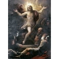 thumbnail image 2 of Giordano, Luca 19x24 Black Ornate Wood Framed with Double Matting Museum Art Print Titled - The Resurrection, 2 of 4