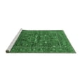 thumbnail image 2 of Ahgly Company Machine Washable Indoor Rectangle Oriental Emerald Green Industrial Area Rugs, 5' x 8', 2 of 4
