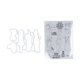 thumbnail image 2 of Kit de sellos transparentes, plantilla transparente decorativa de forma única, juego de troqueles de corte en relieve para manualidades de álbumes de recortes DIY, 2 of 14