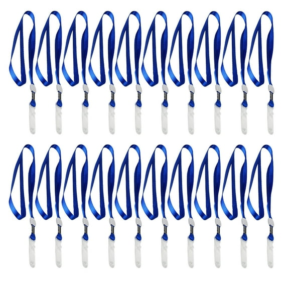 20 Pcs ID Lanyard Breakaway Lanyards Detachable Lanyard Clip No Lanyard Name Tag Lanyard