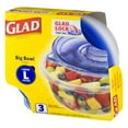 thumbnail image 2 of Glad Big Bowl Food Storage Containers, Round, 48 Oz, 3 Ct, 2 of 6