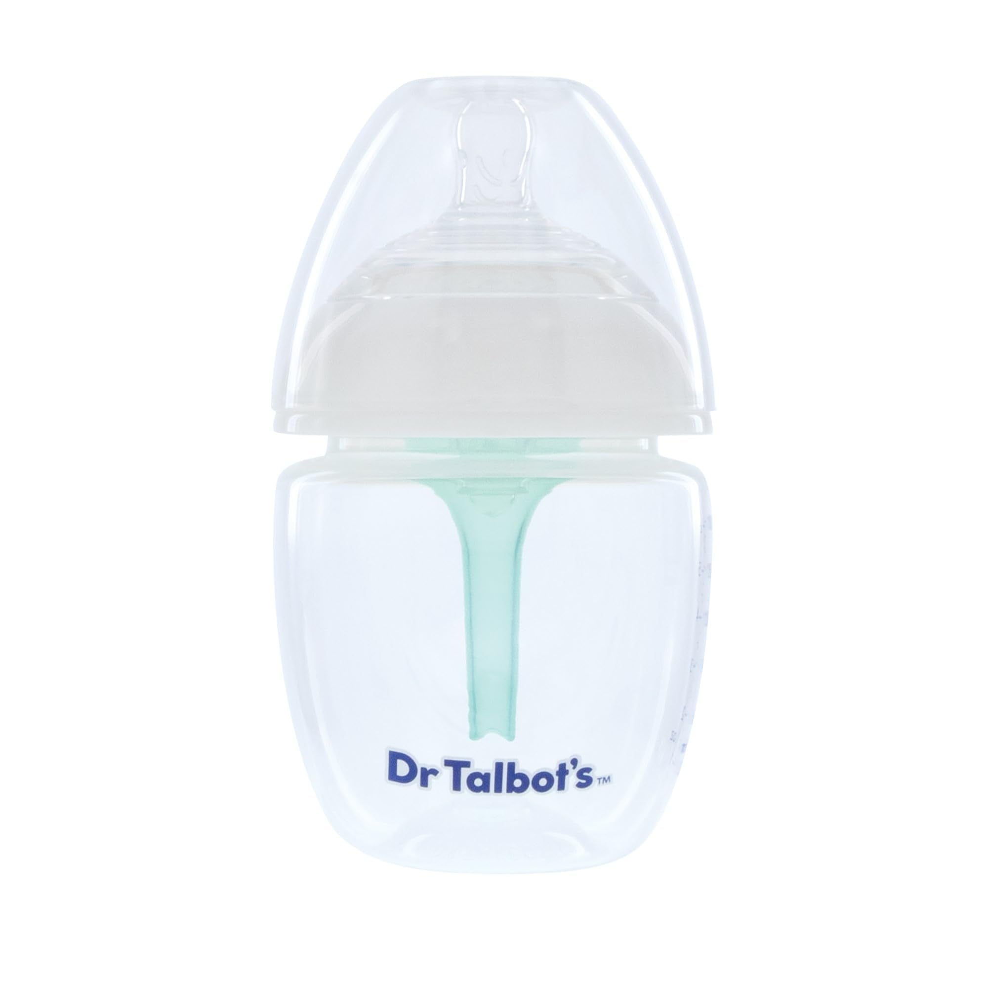 Dr. Talbot's Anti-Colic Bottles - 6 oz (2-Pack) - Baby Bottles for Newborn Babies 0+ Months - Self Sterilizing Newborn Bottles with Slow Flow Soft Flex Nipple and Advanced Venting System
