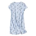 thumbnail image 3 of FEREMO Sleepwear for Women 2 Pack Cotton Printed Sleepshirt Loungewear Night Dress, 3 of 6