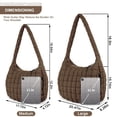 thumbnail image 2 of Bolsa acolchada UIXIZQ para mujer, acolchada, nailon, color cian, 2 of 7