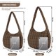thumbnail image 2 of Bolsa acolchada UIXIZQ para mujer, acolchada, nailon, color cian, 2 of 7