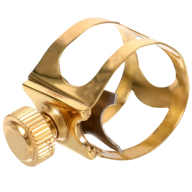 IFANLANDOR Brass Alto Saxophone Music Clip in Golden Color for Daily Performance Use