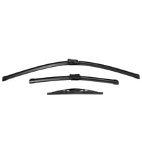 Unique Bargains 3 Pcs 26" 15" 9.5" Front Rear Windshield Wiper Blade for Buick Encore for Chevrolet with Top-Lock Black