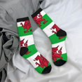 thumbnail image 7 of Women'S Novelty Funny Crew Socks Men'S Welsh Flag Design Socks, 7 of 7