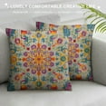 thumbnail image 3 of HENGT Ethnic Boho Pillow Covers Turkish Persian Carpet Tribal Pattern Colorful Pillowcase Super Soft Oriental Bohemian Decorative Cushion Covers for Living Room Bedroom Bed Cushion Outdoor, 3 of 5