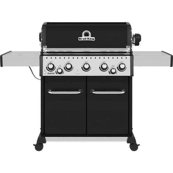 Broil King, Baron 590 Pro, 876244, Liquid Propane LP, Silver, Black