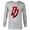 Athletic Heather, variant on Marvel Daredevil Logo - Long Sleeve T-Shirt for Men - Customized-Athletic Heather