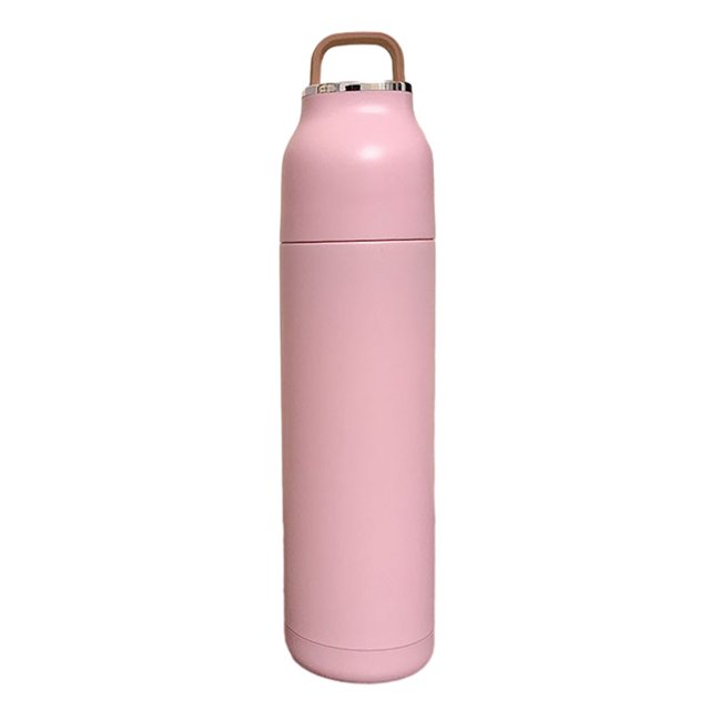 Olla termo de fitness para deportes al aire libre de gran capacidad de 500ml, termo portátil para estudiantes taza de coche de acero inoxidable