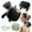 balck, variant on Neck Massager with Hands, Bionic Back and Shoulder Massager with Heat, Portable Electric Heated Shiatsu Massager with Simulated Hand Design for Neck