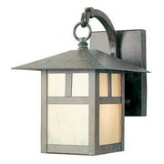 2130-16-Livex Lighting-Montclair Mission - 1 Light Outdoor Wall Lantern in Craftsman Style - 5.5 Inches wide by 8.5 Inches high-Verde Patina Finish