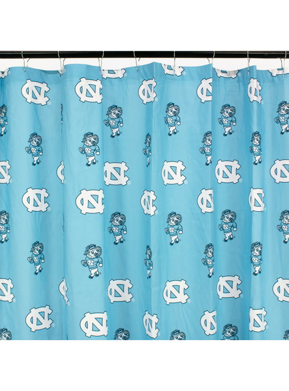 North Carolina Tar Heels Printed Shower Curtain Cover - 70" x 72"