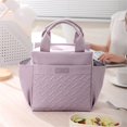 thumbnail image 5 of TIELUTT Insulated Lunch Bag for Work Large Capacity Thermal Meal Work Bag with Lunch Compartment 12 Can Bag with Hard Liner Foam with Women's Lunch Bag with Containers Water Bottle Tote with Strap And, 5 of 5