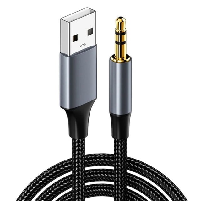 YWIYIUD 1PC Practical USB To 3.5mm Audio Aux Cable USB To 3.5mm Audio Male To Male Stereo Intelligent Noise Reduction and Interferences Resistance for Headphones Speaker and Laptop