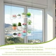 thumbnail image 3 of Window Plant Shelves Clear Hanging Acrylic Plant Stands Flower Pot Display Organizer Storage for Herbs Succulents Cool Gift for Plant Lovers 3-Tier, 3 of 7