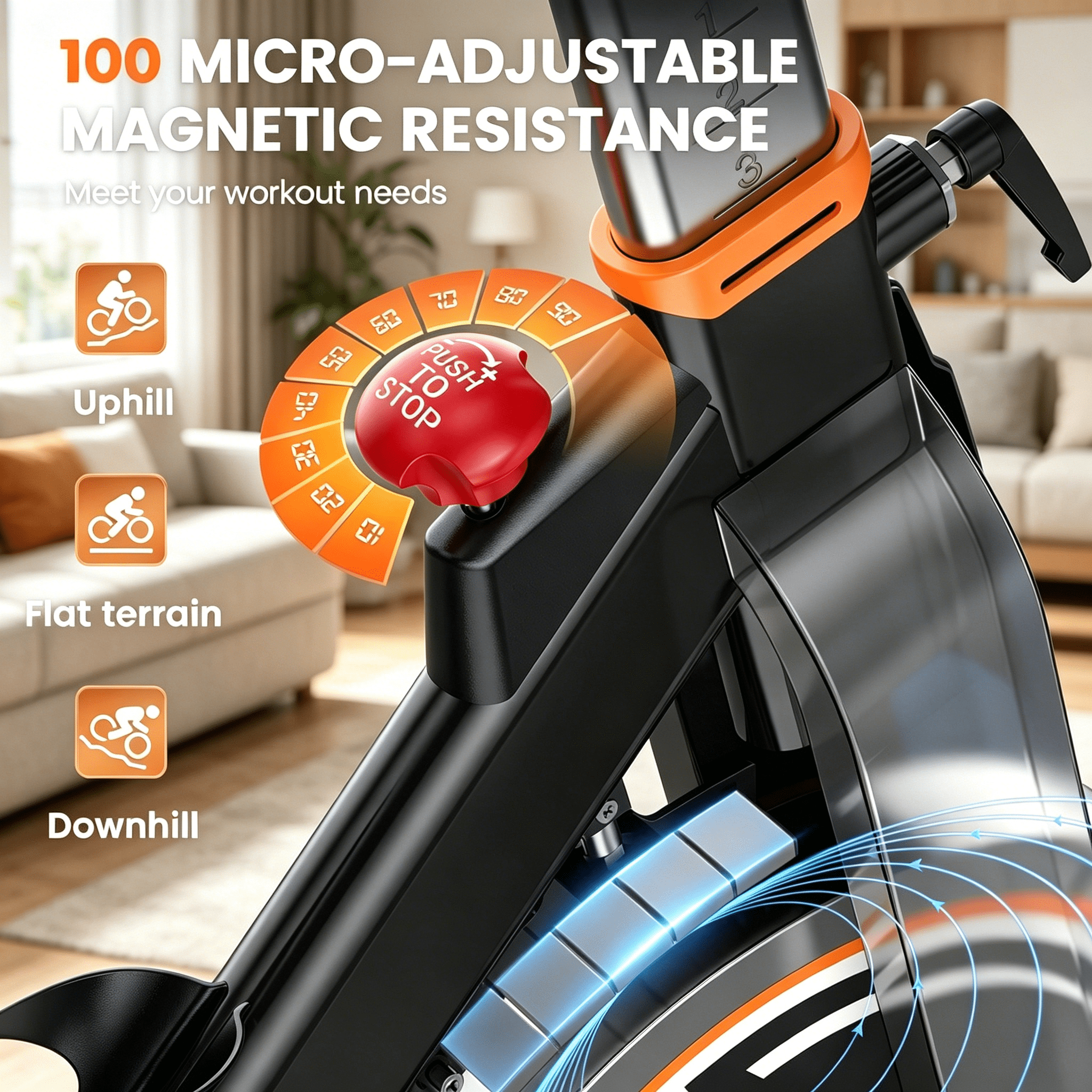 YOSUDA Pro Magnetic Stationary Exercise Bike, 350 lbs Weight Capacity Indoor Cycling Bike 40 lbs Flywheels & Adjustable Max 100 lbs Resistance, Comfortable Seat Cushion, Silent Belt Drive