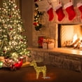 thumbnail image 5 of Mikhai Clearance LED Christmas Pre-Lit Reindeer Outdoor Decorations,11.8 Inch Xmas Light Up Deer Yard Decor Lighted Christmas Battery Powered Ornament for Holiday Front Door Patio Garden Décor, 5 of 7