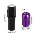 thumbnail image 4 of Unique Bargains M12x1.5 Car Wheel Lock Lug Nuts Set Anti Theft Lug Nut Screw Purple, 4 of 6