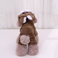thumbnail image 1 of Agiferg Pet Dog Four-Legged Plush Clothes Embroidery, Rabbit Ears Make-up, Cat Clothes, 1 of 9
