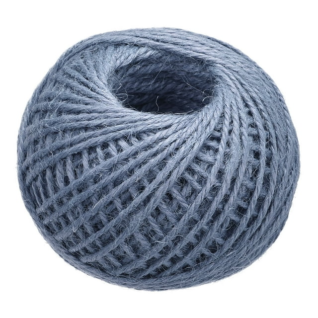 Unique Bargains 164 Feet 2mm Jute Twine, Jute Rope, Jute String Cords Gray