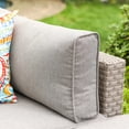 thumbnail image 5 of COSIEST 2-Piece Outdoor Furniture Gray Loveseat Wicker with Cushions, Pillows, 5 of 6
