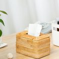 thumbnail image 5 of Rattan Handmade Tissue Box Drawer Case Vine Roll Holder Toilet Paper Cover Dispenser Table Storage Box for Barthroom Home Hotel Office Supplies, 5 of 9